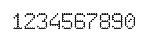 6×9数字点阵字体 ddN69AA0584