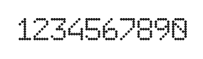 6×9数字点阵字体 ddN69AA0591