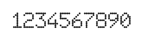 6×9数字点阵字体 ddN69AA0612