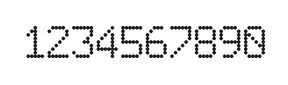 6×9数字点阵字体 ddN69AA0642