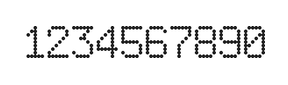 6×9数字点阵字体 ddN69AA0651
