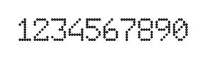 6×9数字点阵字体 ddN69AA0654