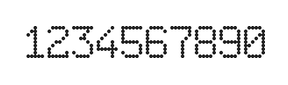 6×9数字点阵字体 ddN69AA0731