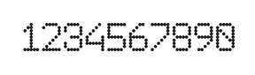 6×9数字点阵字体 ddN69AA0735
