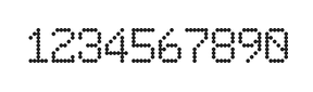 6×9数字点阵字体 ddN69AA0739