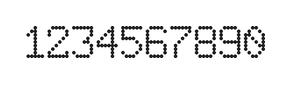 6×9数字点阵字体 ddN69AA0746