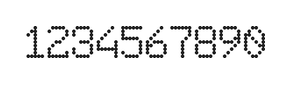 6×9数字点阵字体 ddN69AA0765