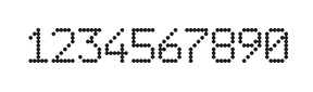 6×9数字点阵字体 ddN69AA0785