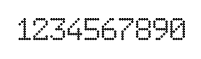 6×9数字点阵字体 ddN69AA0792