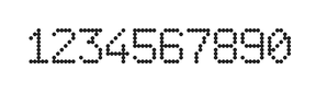 6×9数字点阵字体 ddN69AA0796