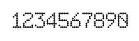 6×9数字点阵字体 ddN69AA0821