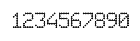 6×9数字点阵字体 ddN69AA0877