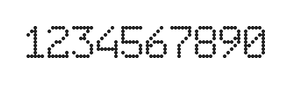 6×9数字点阵字体 ddN69AA0929