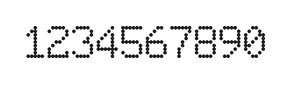 6×9数字点阵字体 ddN69AA0952