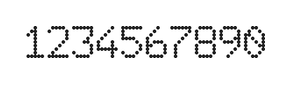 6×9数字点阵字体 ddN69AA0965