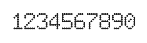 6×9数字点阵字体 ddN69AA0993