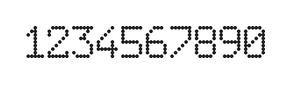 6×9数字点阵字体 ddN69AA1018