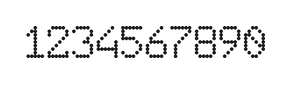 6×9数字点阵字体 ddN69AA1118