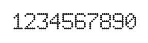 6×9数字点阵字体 ddN69AA1144