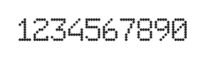 6×9数字点阵字体 ddN69AA1158