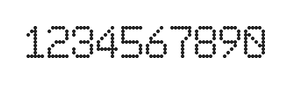 6×9数字点阵字体 ddN69AA1160