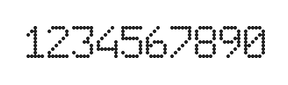 6×9数字点阵字体 ddN69AA1182