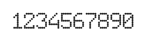 6×9数字点阵字体 ddN69AA1199