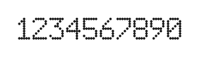 6×9数字点阵字体 ddN69AA1200