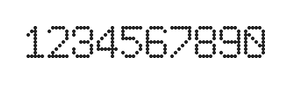 6×9数字点阵字体 ddN69AA1213
