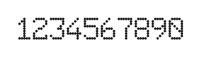 6×9数字点阵字体 ddN69AA1224