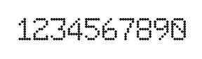6×9数字点阵字体 ddN69AA1244