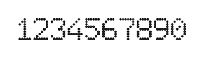 6×9数字点阵字体 ddN69AA1247