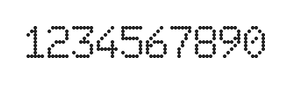 6×9数字点阵字体 ddN69AA1249