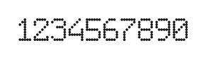 6×9数字点阵字体 ddN69AA1268