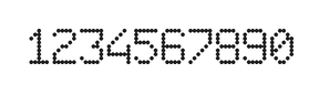 6×9数字点阵字体 ddN69AA1286