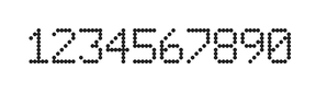 6×9数字点阵字体 ddN69AA1290