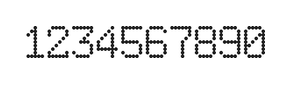 6×9数字点阵字体 ddN69AA1309