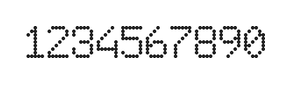 6×9数字点阵字体 ddN69AA1319
