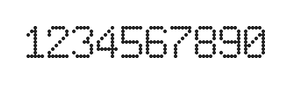 6×9数字点阵字体 ddN69AA1349