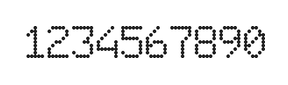6×9数字点阵字体 ddN69AA1354