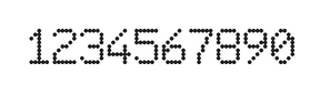 6×9数字点阵字体 ddN69AA1366