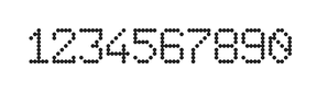 6×9数字点阵字体 ddN69AA1387