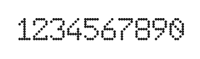 6×9数字点阵字体 ddN69AA1396