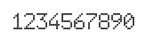 6×9数字点阵字体 ddN69AA1405