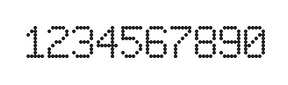 6×9数字点阵字体 ddN69AA1419