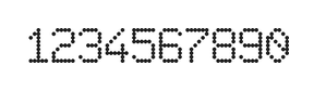6×9数字点阵字体 ddN69AA1421