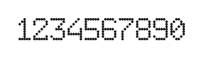 6×9数字点阵字体 ddN69AA1431