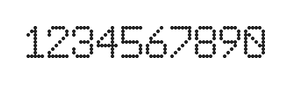 6×9数字点阵字体 ddN69AA1442