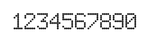6×9数字点阵字体 ddN69AA1447
