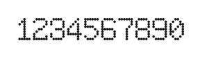 6×9数字点阵字体 ddN69AA1449